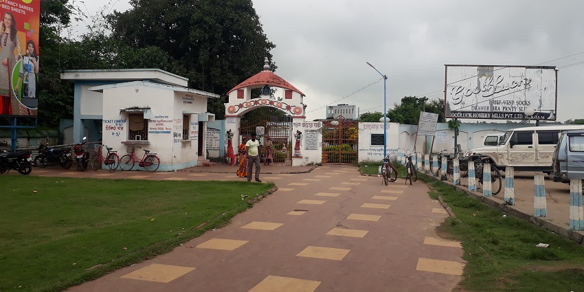 A picture showcasing Bakreshwar Hot Spring, a sacred place with temples located in Birbhum.