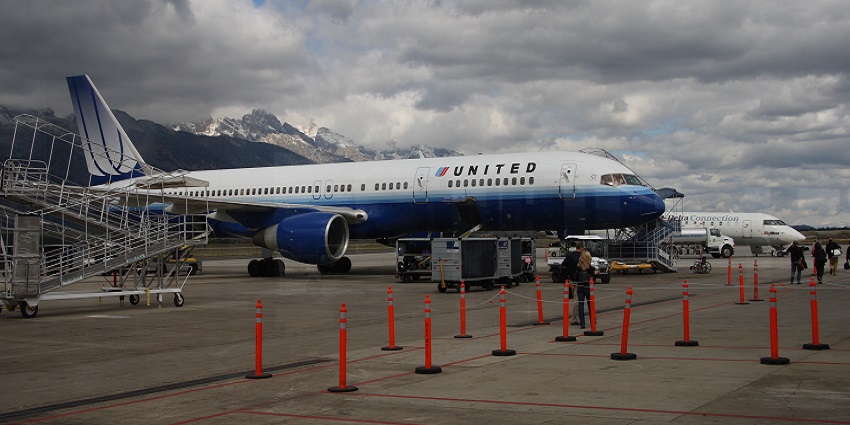 An image of Jackson Hole Airport, the nearest airport to Grand Teton National Park.