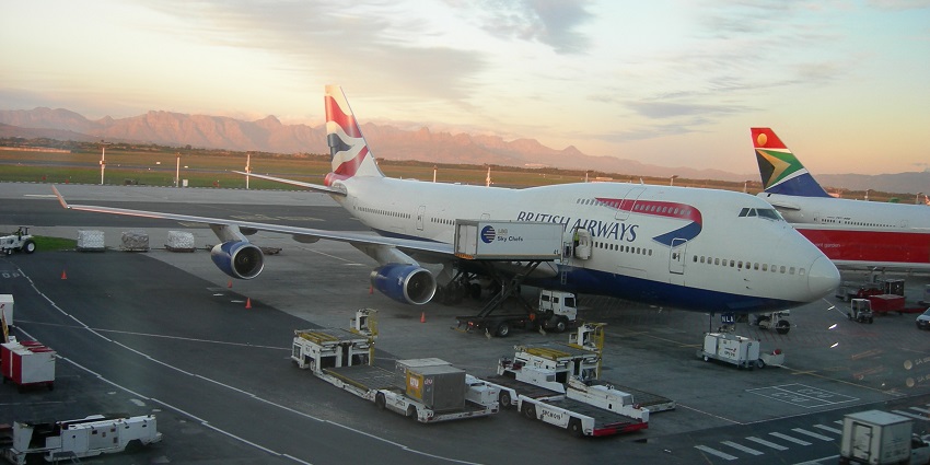 Cape Town Airport, the nearest airport to Table Mountain National Park, South Africa.