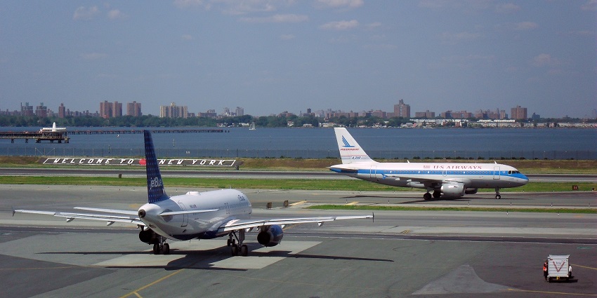 An image of LaGuardia Airport, the nearest airport to the Bronx Zoo, California, USA.