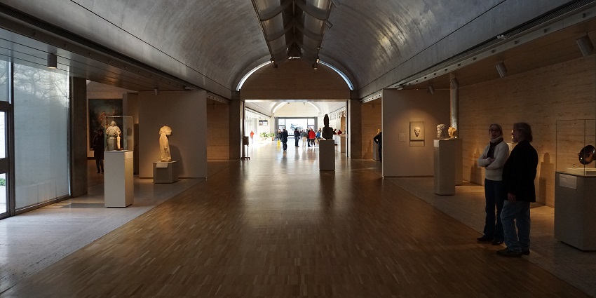 An image showing intricate details of the interiors at the Kimbell Museum