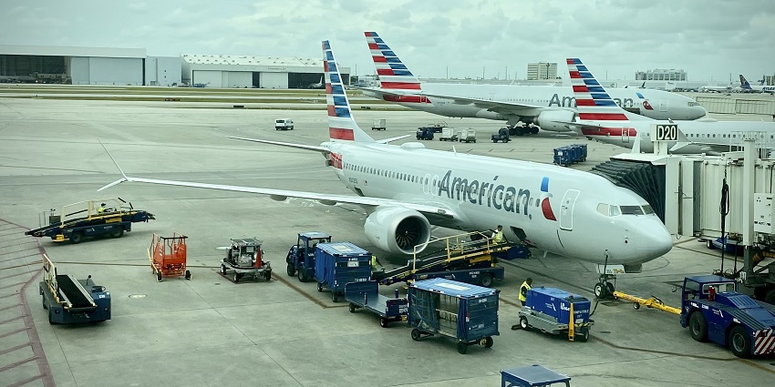 An image of Miami International Airport, the nearest airport to Frost Science Museum.