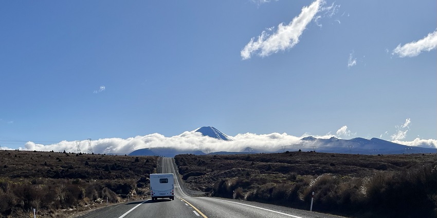 Tongariro National Park can be accessed by public and private transport.