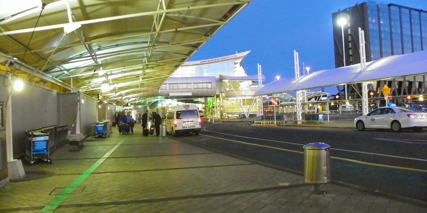 The Auckland airport welcomes its passengers for a great holiday in New Zealand.