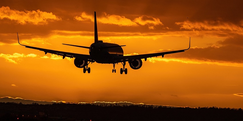 A picture of an aeroplane halting at a runway after landing