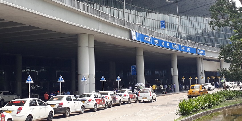 An image of a Netaji Subhas Chandra Bose International Airport near the Smaranika Tram Museum.