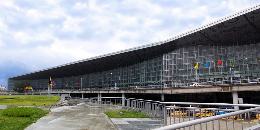 An image of a Netaji Subhas Chandra Bose International Airport near the Netaji Museum Kolkata.