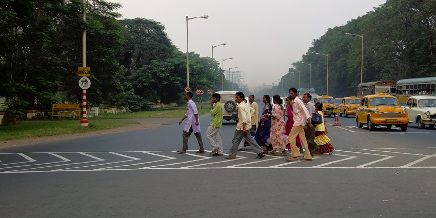 A view of the roads and transport routes leading to Kolkata Police Museum