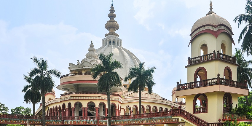 An image of Radha Krishna in a temple similar to one of the holy temples in Canada.