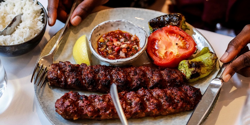 Eat Chelow Kabab, one of the things to do on Park Street Kolkata, West Bengal.