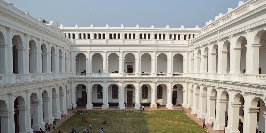 An image of the beautifully carved Indian Museum, a serene site near Pareshnath