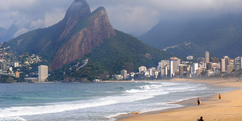 The beach with serene surroundings, among diverse Brazil Beaches