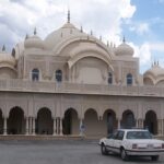 An Iskcon temple in Australia built in a serene location.