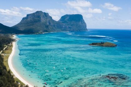 A glimpse of Lord Howe Island which is one of the few of the islands near Australia.