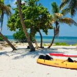 Picturesque view of beach background at Key West - one of the beautiful Islands in Florida