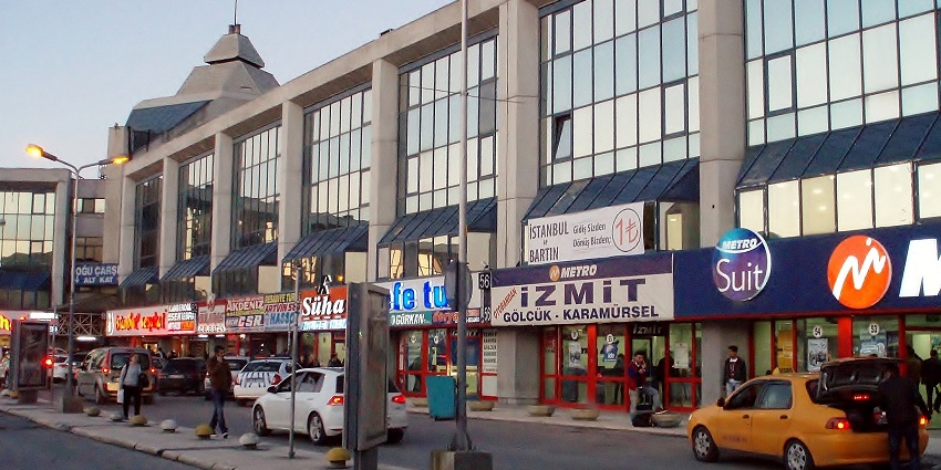Central bus terminal connecting Istanbul to other Turkish cities.