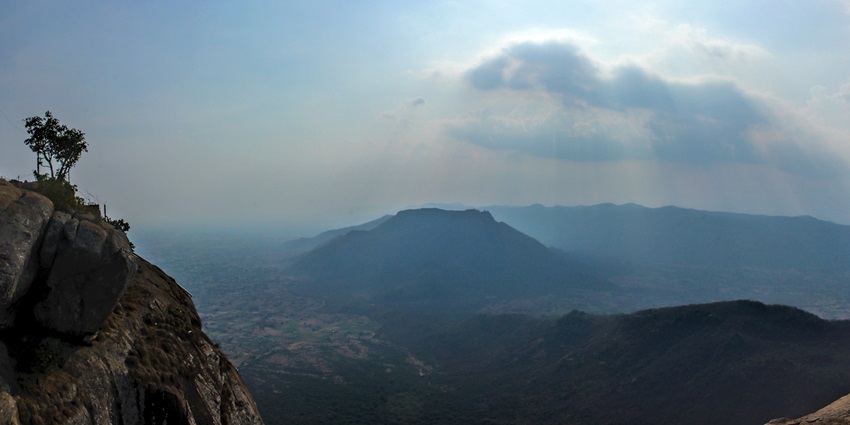 A mesmerising view of the Javadi Hills, one of the serene places to visit near Vellore.