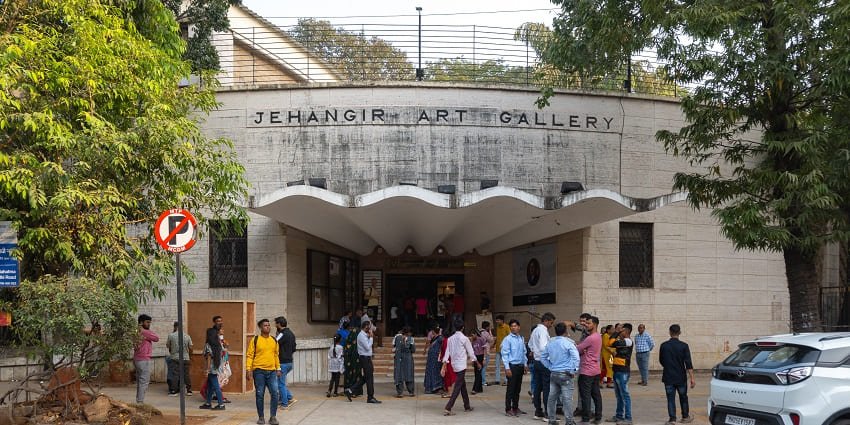 A popular art museum in Mumbai showcasing modern artworks.