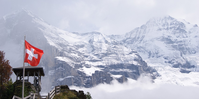 Valentines Day in Switzerland with spectacular mountain vistas