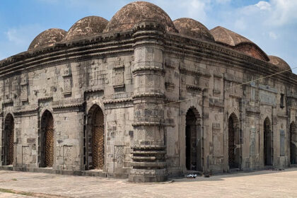 An image of Kadam Rasul Mosque in Gau showcasing its historical and spiritual significance.