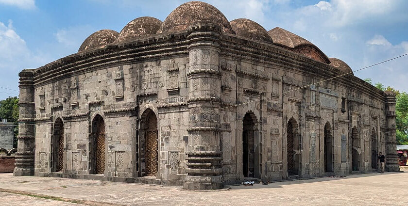 An image of Kadam Rasul Mosque in Gau showcasing its historical and spiritual significance.