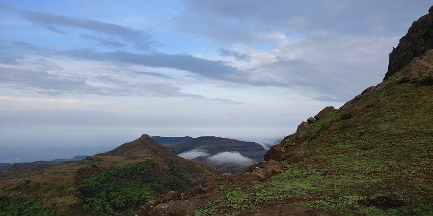 A challenging and scenic trail leading up to the summit of Kalsubai trekking.