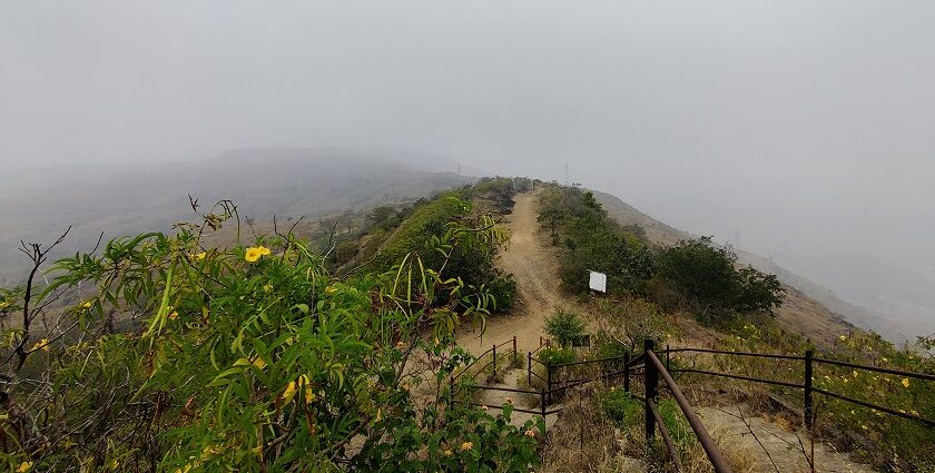 An image of Kanifnath Trekking showcasing the beautiful Sahyadri mountains in Maharashtra