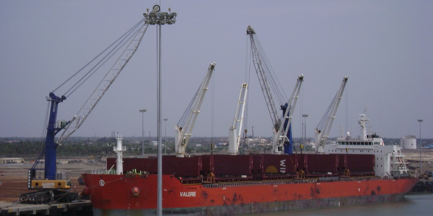 A view of Karaikal Port, highlighting its significance as one of the tourist places in Karaikal