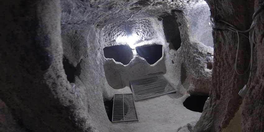 Christians fled the enemies and hid in these underground cities.