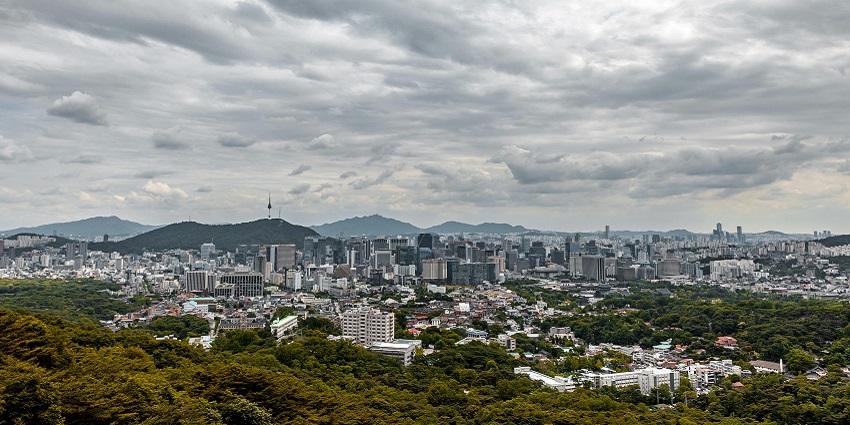 An aerial view of the scenic Kharagpur town with a scenic skyline.