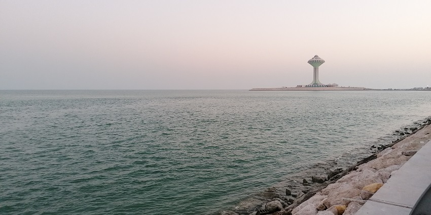 Coastal promenade offering stunning views of the Arabian Gulf.