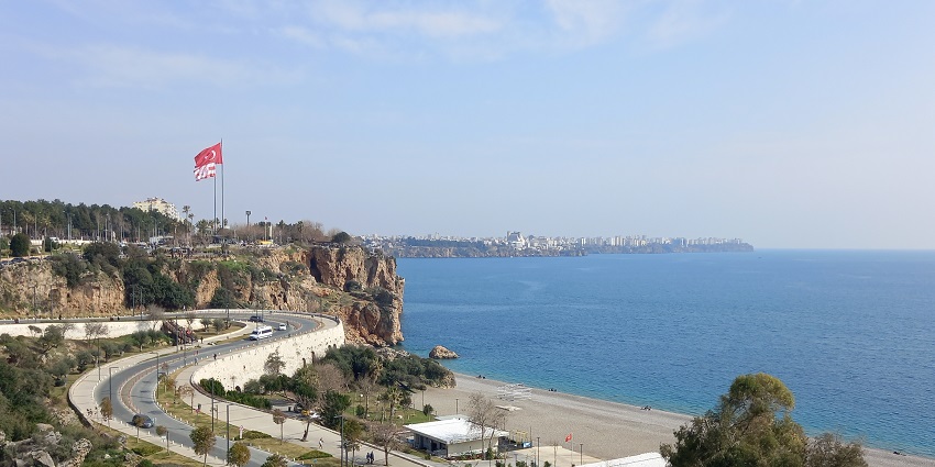 Popular beach with clear waters and a lively coastal atmosphere.