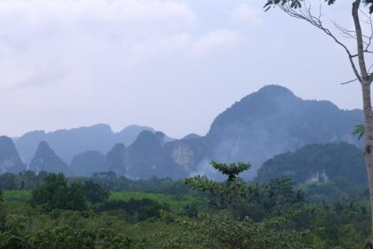 Panoramic snap of the beautiful island of Krabi, which is a preferred place nightlife