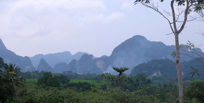 Panoramic snap of the beautiful island of Krabi, which is a preferred place nightlife