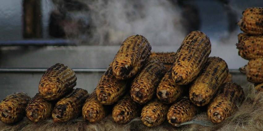 Shopping in Mussoorie with clothing, souvenirs, and local snack