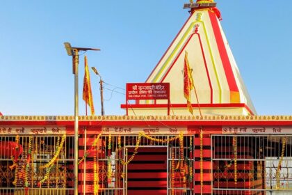 A glimpse of Kunjapuri Temple located in Tehri Garhwal district in Uttarakhand.