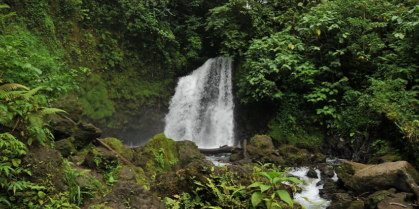 An image of La Fortuna Waterfall, one of the best spots for Valentines Day in Costa Rica