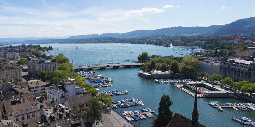 Explore serene Lake offers boat rides and scenic city views in the lake Zurich.