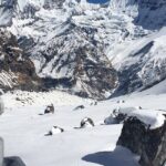 Lamkhaga Pass Trekking with stunning views and snow covered mountains