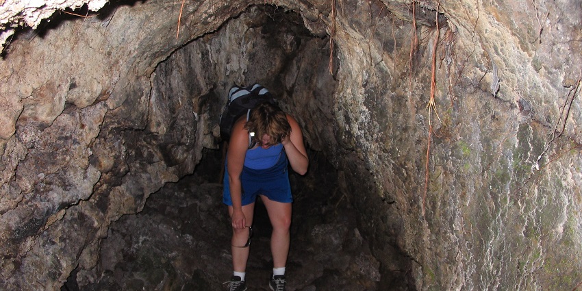 Tourists at the ancient Lava Caves to witness natural marvels in Auckland.