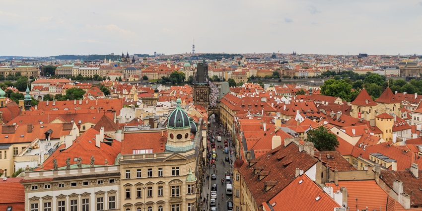 An image of Prague’s Lesser Town, one of the top places to visit in Czech Republic.
