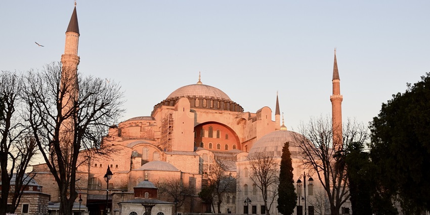 Hagia Sophia Mosque in Istanbul’s historic Sultanahmet district.