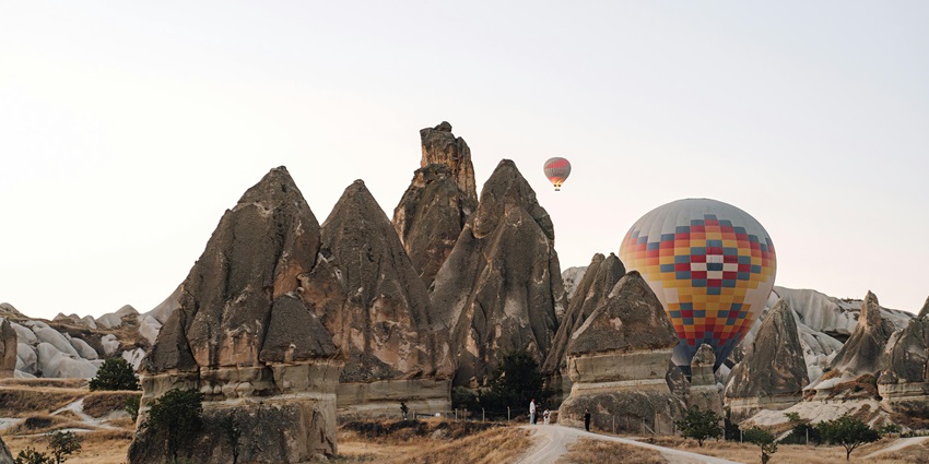 Explore Cappadocia's ancient Cave and fairy chimneys in Turkey.