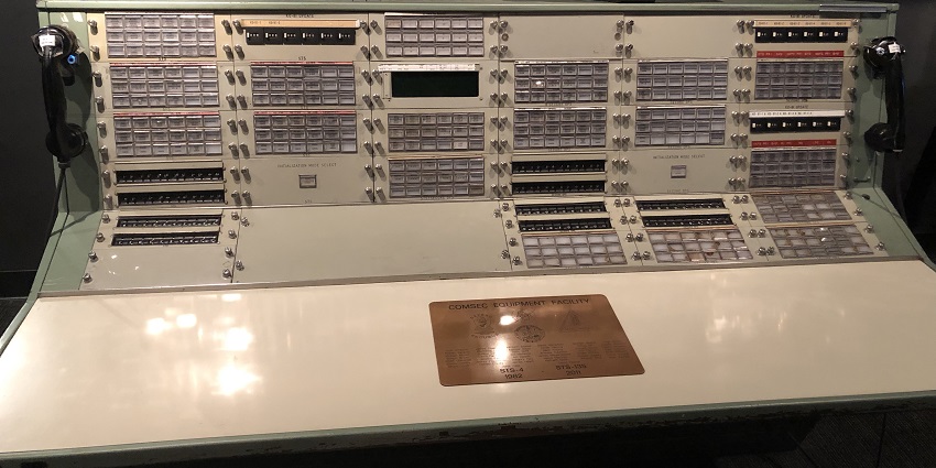 NASA secure communication console displayed at the National Cryptologic Museum.
