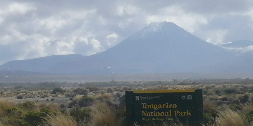 Tongariro National Park is located in the Central North Island of New Zealand. 