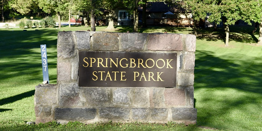 The entrance leading to Springbrook National Park in Queensland.