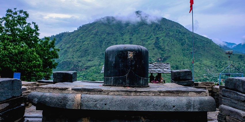 A glimpse of Lakhamandal Caves with mythological significance and scenic mountains