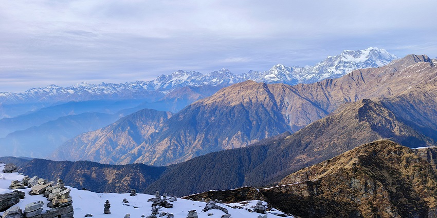 The Kedarnath trek offers stunning Himalayan views and spiritual serenity.