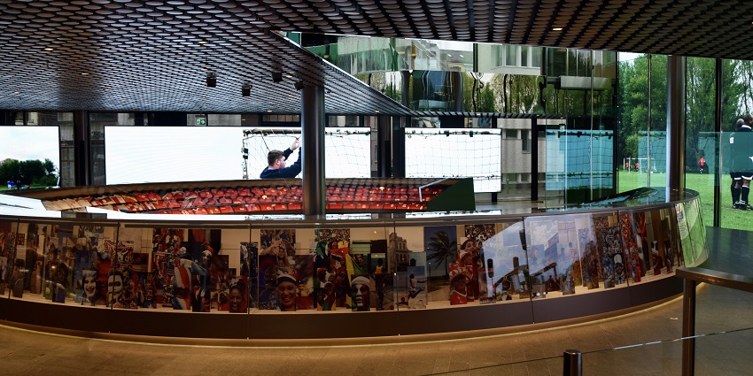 FIFA Museum in Zurich showcasing football history and cultural exhibits.