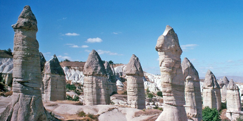 Love valley features interesting rock formations which attract visitors.